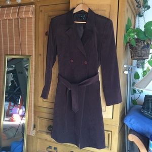 Dark brown velour coat